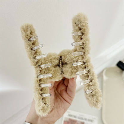 Korean Style Solid Color Plush Shark Clip | Magic Stories