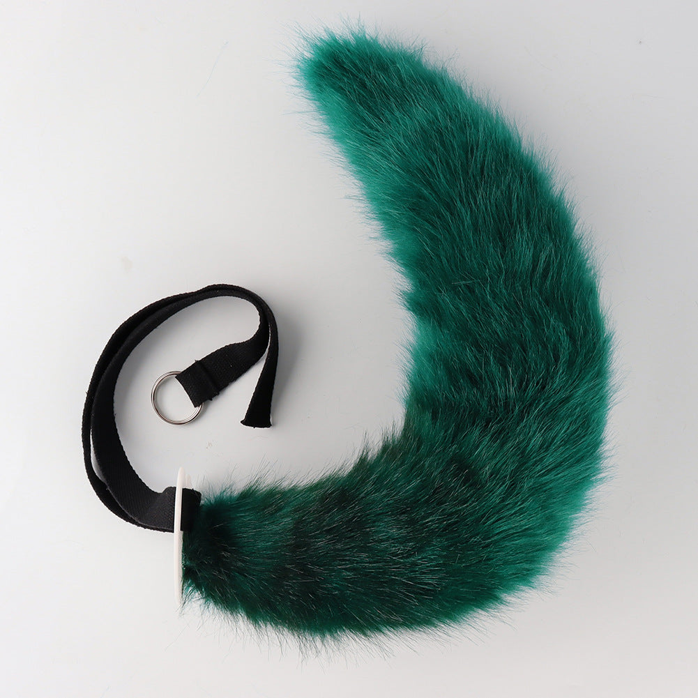 Simulation Plush Sumitinari Animal Ears Headband Comic Show Cosplay Fox Ear And Tail Accessories — scale reference