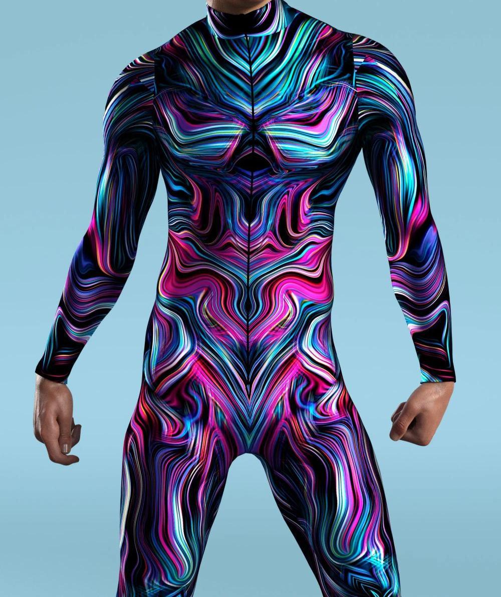 3D Digital Printed Cosplay One-piece Costume — Designs VV016, VV021, VV022 & More — detail