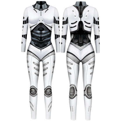 Robot Bodysuit Bodysuit Halloween Sexy — scale reference