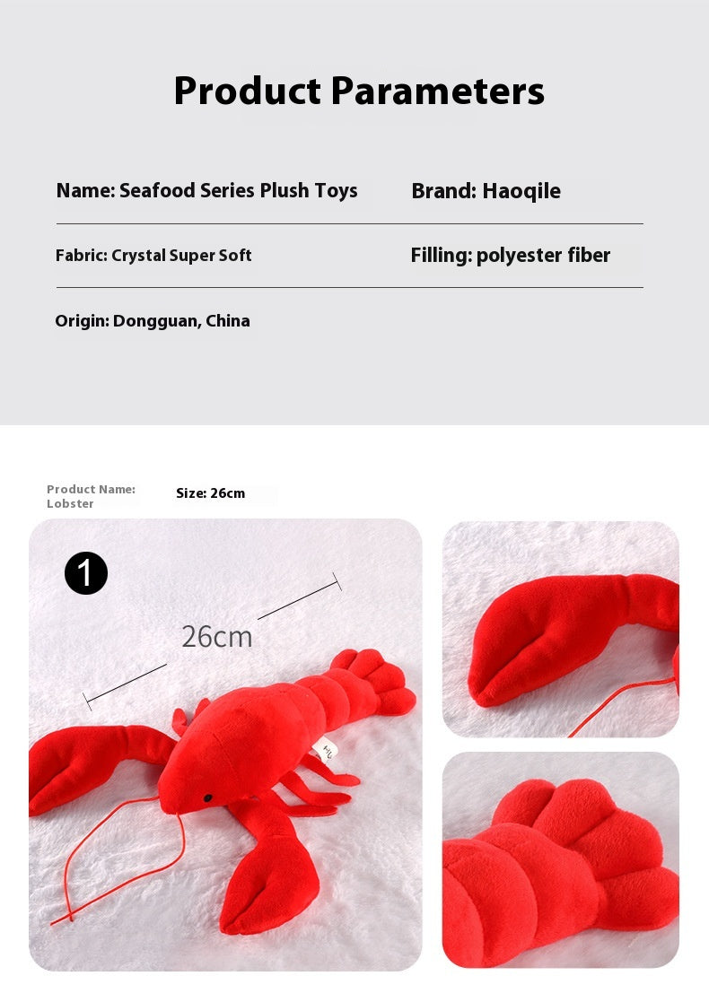 Cute Seafood Series Plush Doll Crab Lobster | Magic Stories