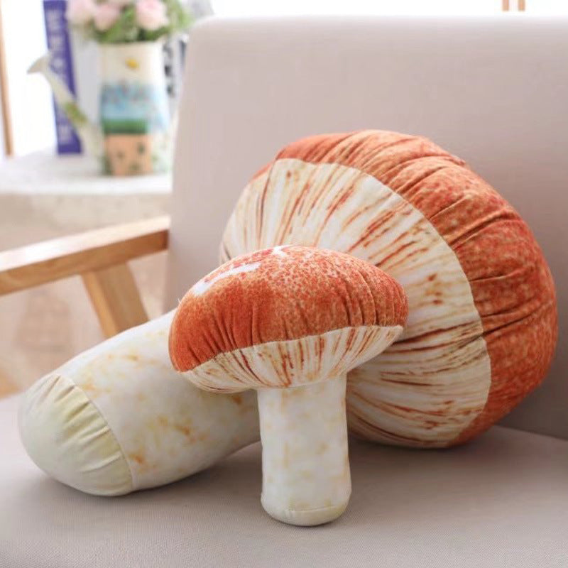 Fashion Small Mushroom Pillow Doll Plush Toy — back view
