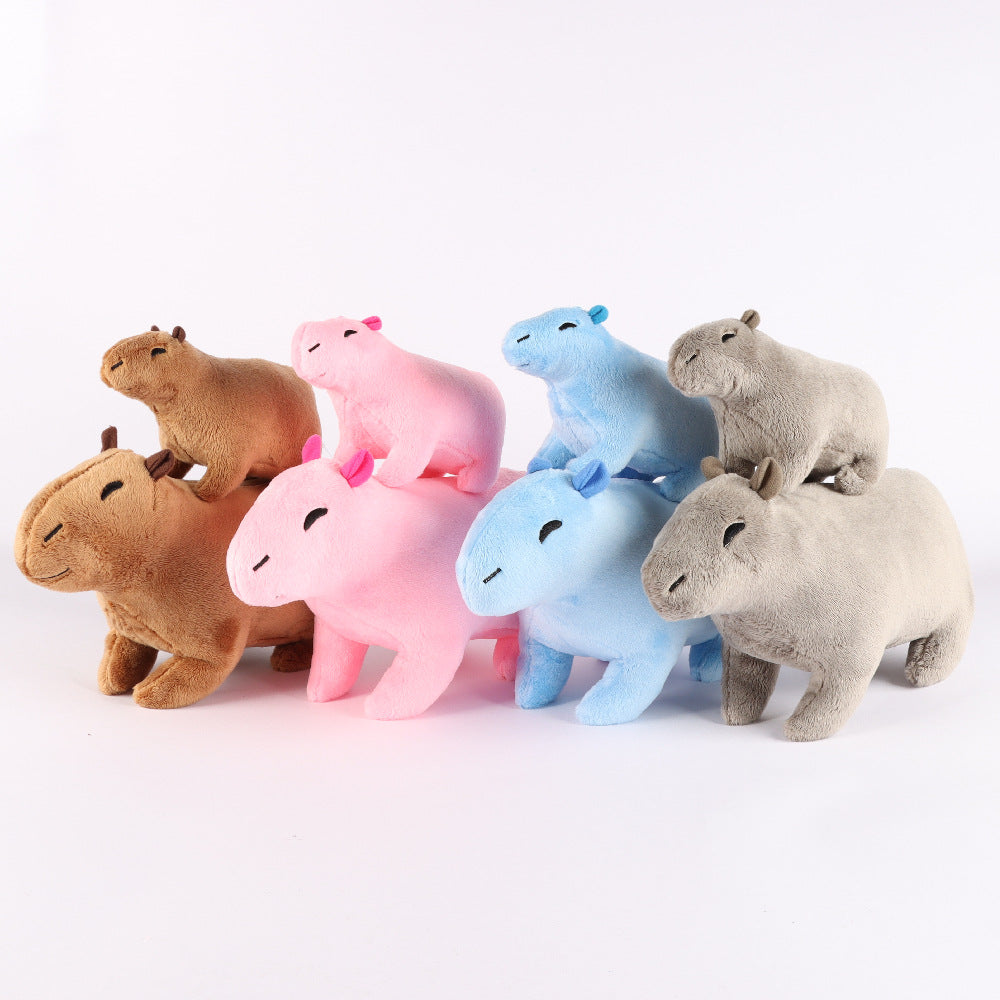 Animal Plush Doll Capybara Plush Toy — in use