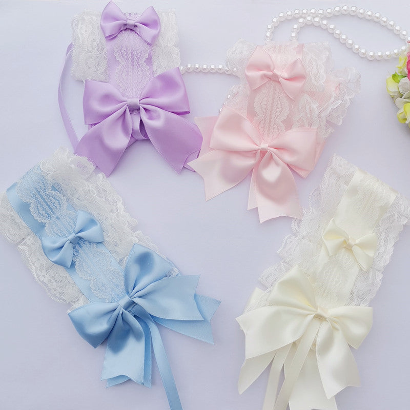 Lolita Headband Headwear Handmade Lace Bow | Magic Stories