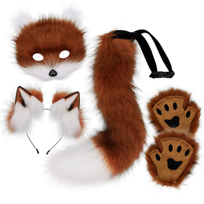 Halloween Plush Fox Mask Set Cosplay | Magic Stories