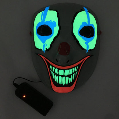 LED Mask Luminous Glowing Halloween Party Mask Neon EL Mask Halloween Cosplay Mask — packaging