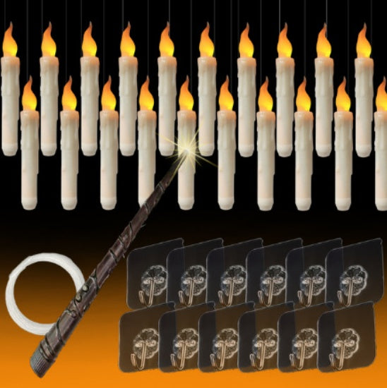 Halloween Floating LED Candles with Magic Wand — packaging