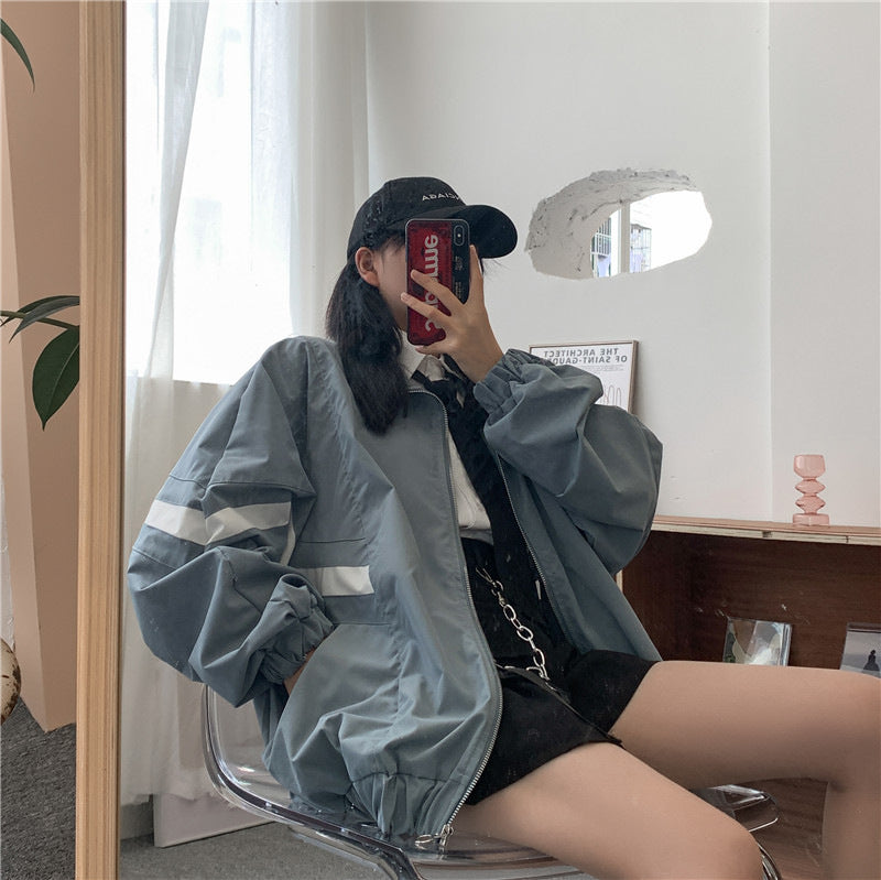 Fall Jacket Casual Loose Jacket Baseball Uniform — packaging