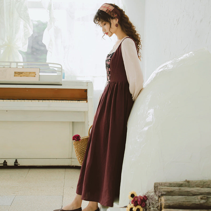 Pastoral Style Maid Shepherd Dress Long | Magic Stories