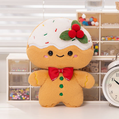 Cream Gingerbread Man Pillow Plush Toy | Magic Stories