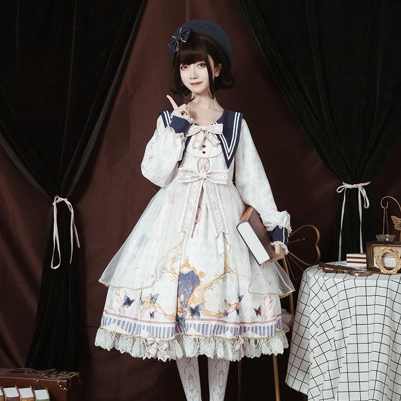Lolita Dress Victorian Lolita Elegant Gorgeous Butterfly — detail