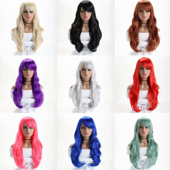 Cosplay Wig Multicolour Women Curls Wavy | Magic Stories