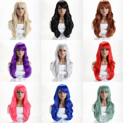 Cosplay Wig Multicolour Women Curls Wavy | Magic Stories