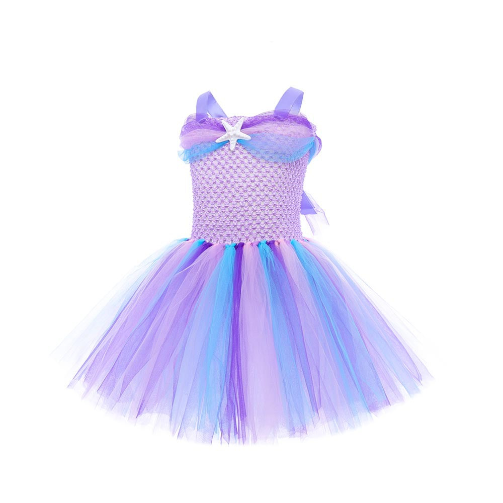 Mermaid Princess Dress Dance Costume — back view