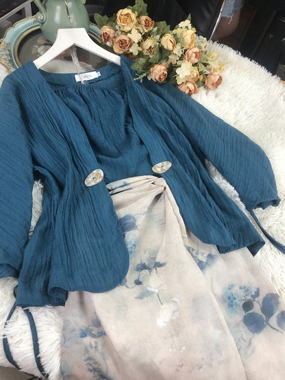 Women's Hanfu Element Three Piece Dress | Magic Stories