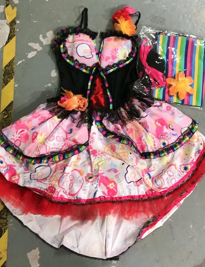 Halloween Spiritual Love Costume Performance Costume Role Play Demon Vampire Stage Wear — detail