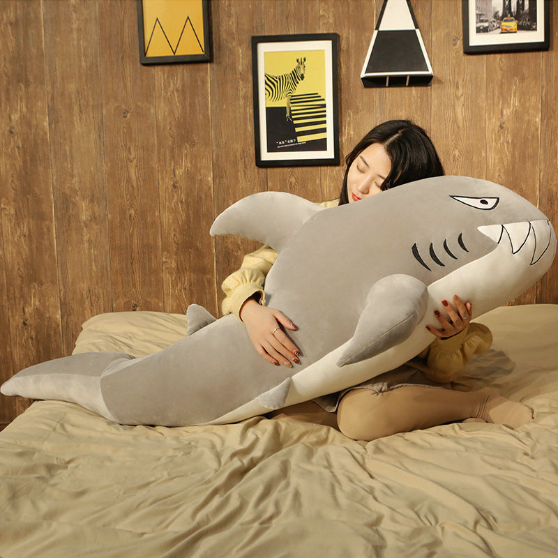 Large Shark Soft Stuffed Plush Pillow Toy | Magic Stories