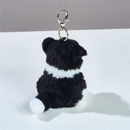 Border Collie Plush Toy Keychain | Magic Stories