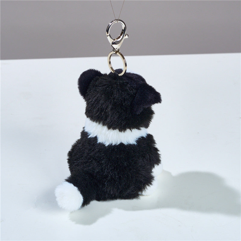 Border Collie Plush Toy Keychain | Magic Stories