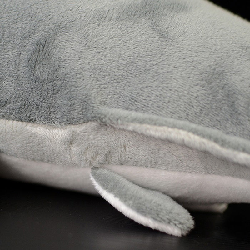 Great White Shark Soft Stuffed Plush Toy — back view