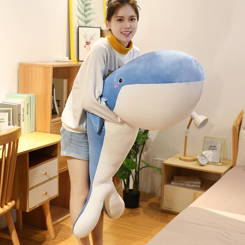 Plush Toy Cute Shark Doll Sleeping Pillow — detail
