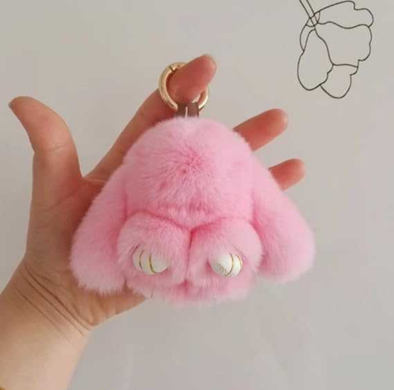 Cute Plush Rabbit Keychain | Magic Stories
