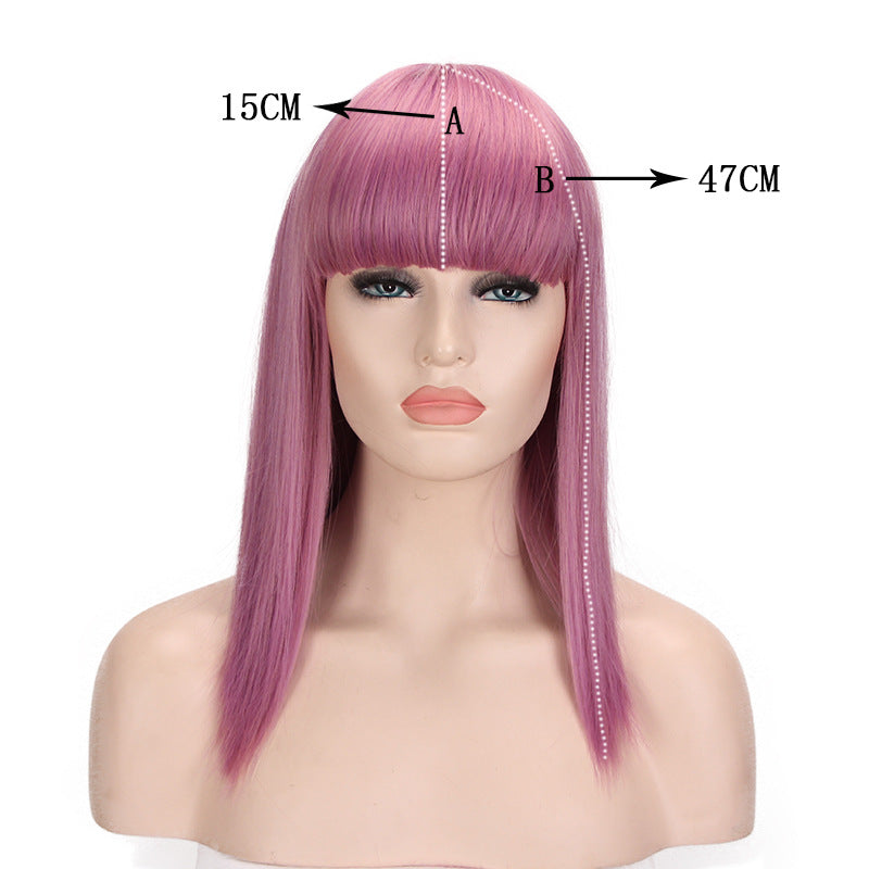 Anime Cosplay With Bangs And Long Straight Hair — detail
