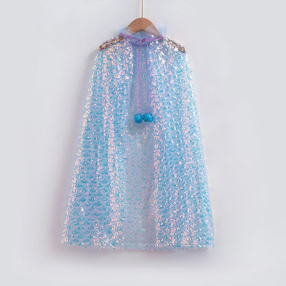 Children's Mermaid Sequin Princess Cape | Magic Stories