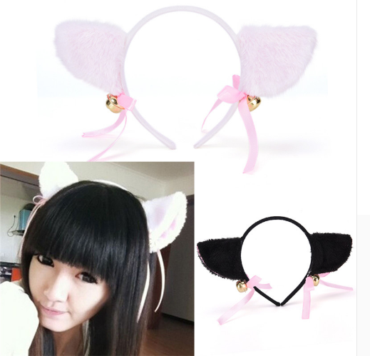 Plush cat ears headband Bells anime show | Magic Stories