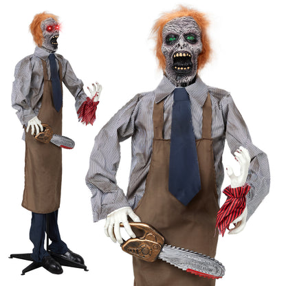 5.7ft Chainsaw Man Halloween Standing | Magic Stories