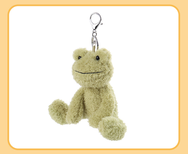 Frog Schoolbag Pendant Keychain Cute Plush Doll — packaging