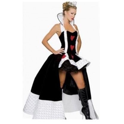 Game Uniform Robe Princess Queen's Outfit Halloween Cosplay Party Clothes — side view
