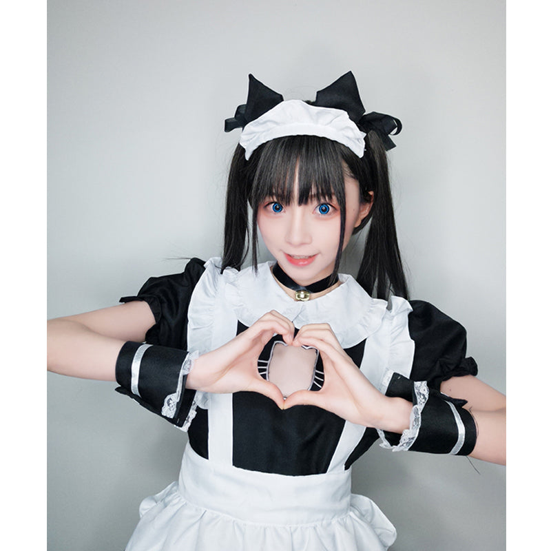Cat maid outfit — back view