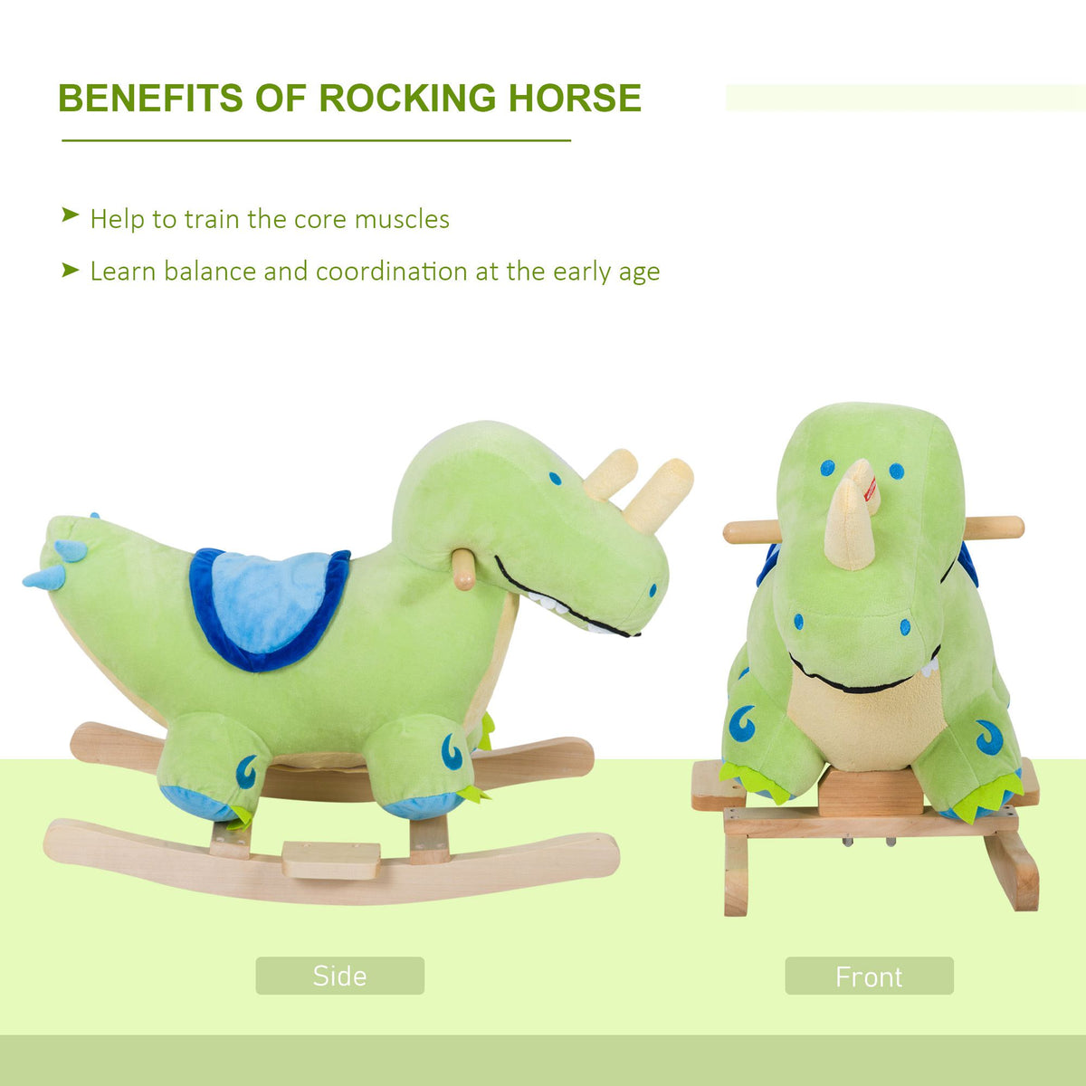 Kids Plush Ride-On Rocking Horse Toy | Magic Stories