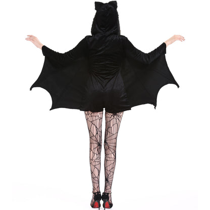 Halloween Female Costume Vampire Show Costume — back view