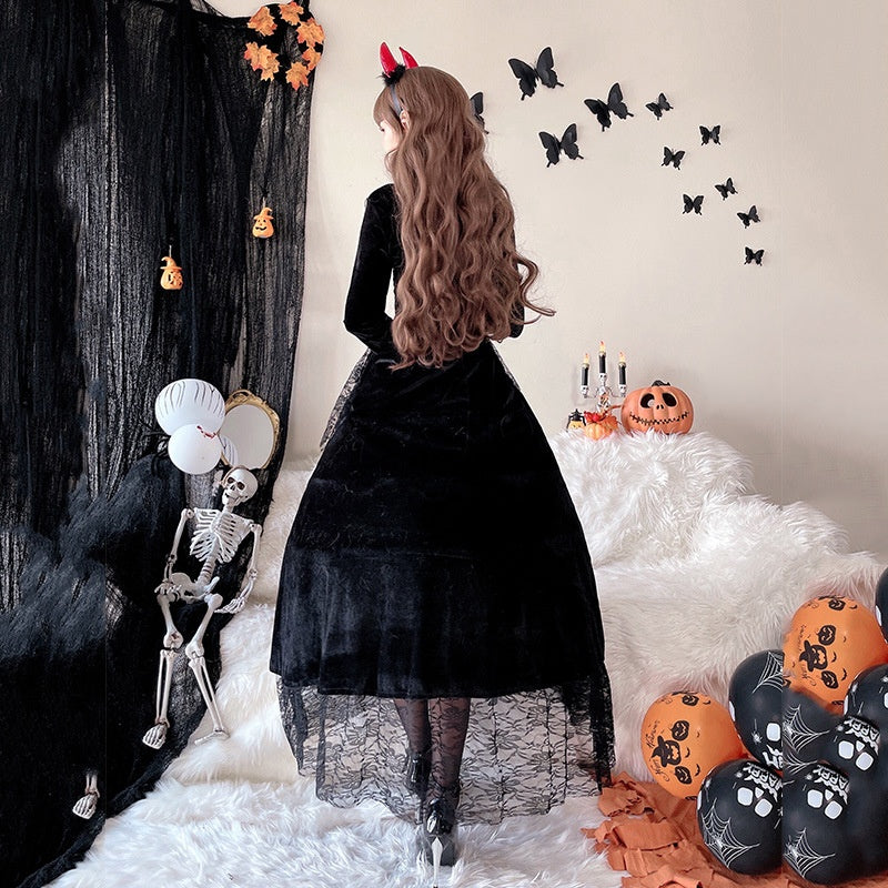 Role-playing Witch Costume Ghost Queen Performance Costume — back view