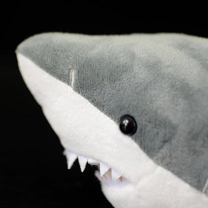 Great White Shark Soft Stuffed Plush Toy — in use