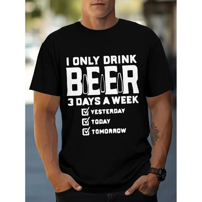 Exercise Casual Men's Clothes Cartoon Anime Round Neck T-shirt — detail