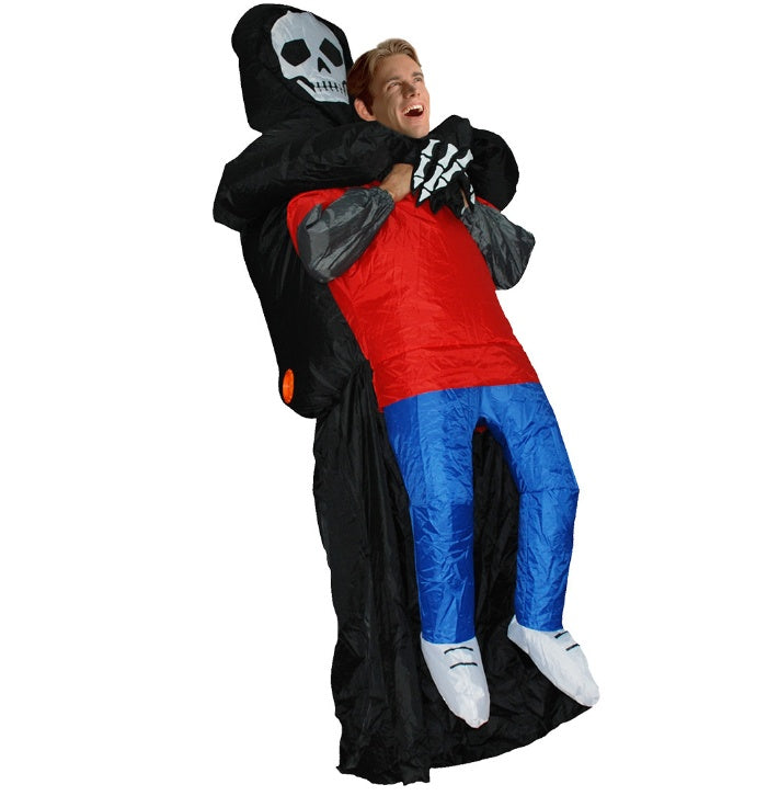 Trump on a Chair Inflatable Costume — back view