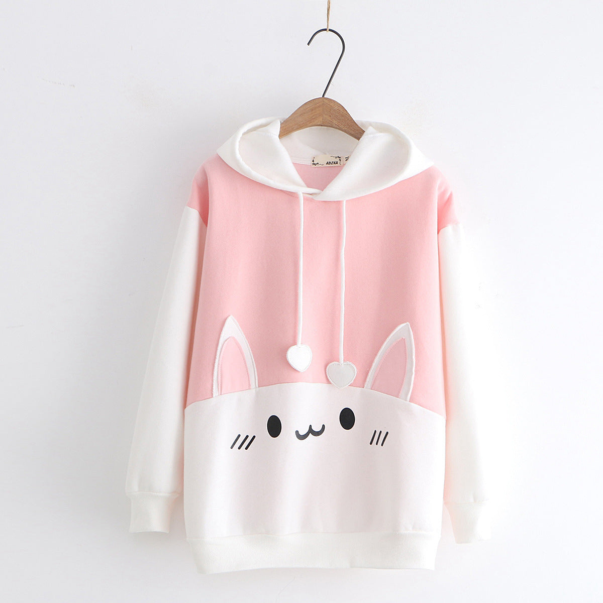 Plush cat print hoodie | Magic Stories
