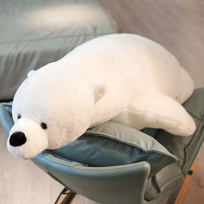 Polar Bear Plush Toy Sleeps With Pillow | Magic Stories