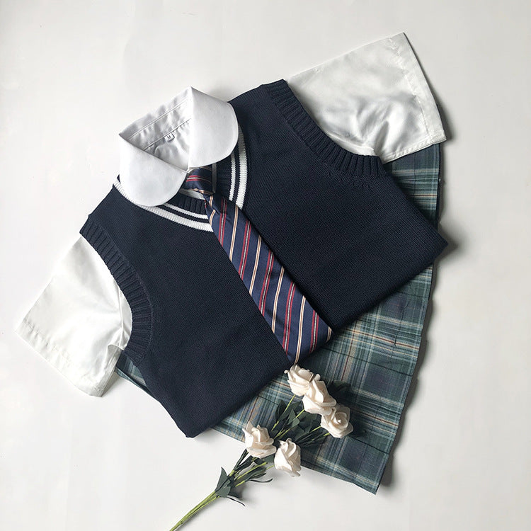 School Uniform Sweater Vest Performance Costume — scale reference