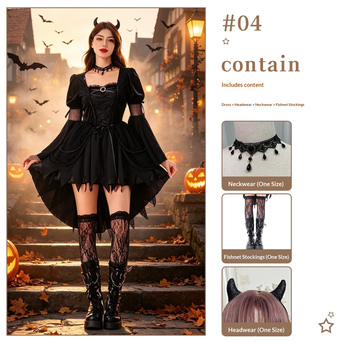 Halloween Fashion Witch Costume Dress | Magic Stories