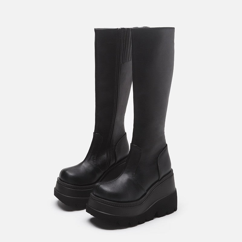 Gothic Platform Boots Biker Boots | Magic Stories