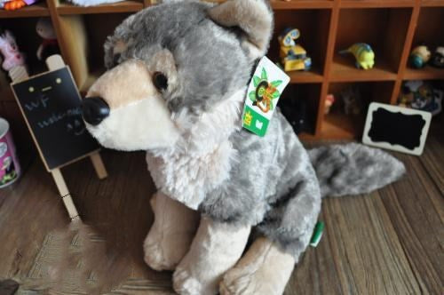 Grey wolf simulation animal plush toy | Magic Stories