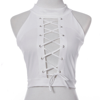 Overlord Lace Up Choker Top | Magic Stories