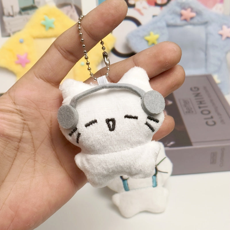 Headphone Cat Plush Keychain Pendant | Magic Stories