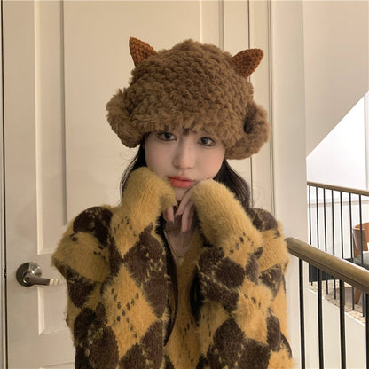 Warmth Plush Cold Proof Hat 3D Cat Ears | Magic Stories