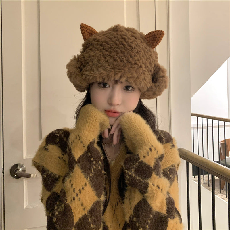 Warmth Plush Cold Proof Hat 3D Cat Ears | Magic Stories