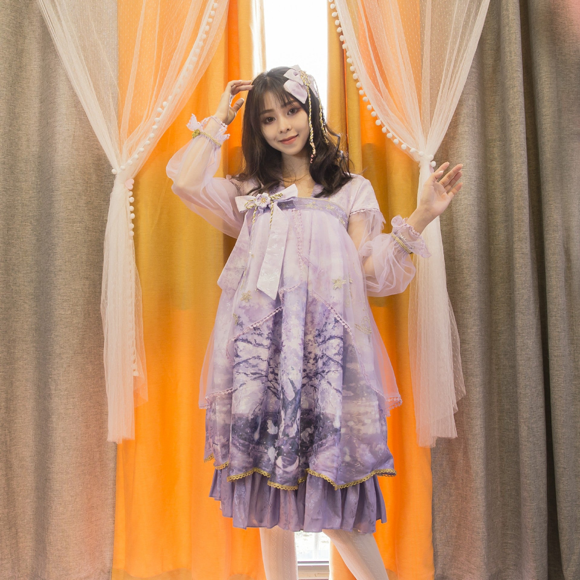 Chinese Elements Lolita Dress — side view